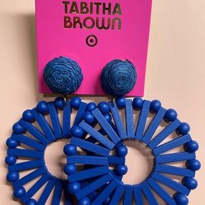 Tabitha Brown for Target Woven Circular Drop earrings